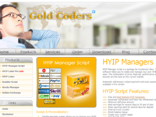 HYIP-Skript GoldCoders