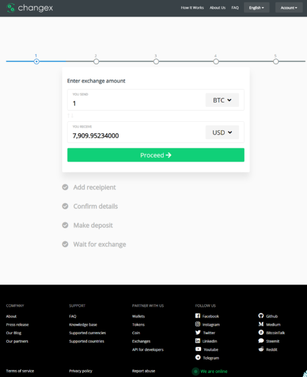 Bitcoin Exchange Script